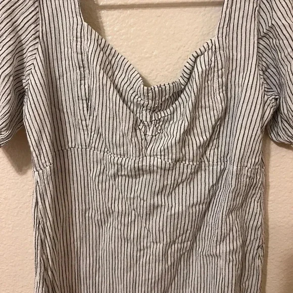 Volcom Sunleashed Puff Sleeve Striped Mini Dress - Picture 3 of 6